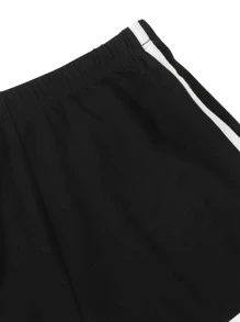 SHEIN EZwear Shorts track unidos en contraste