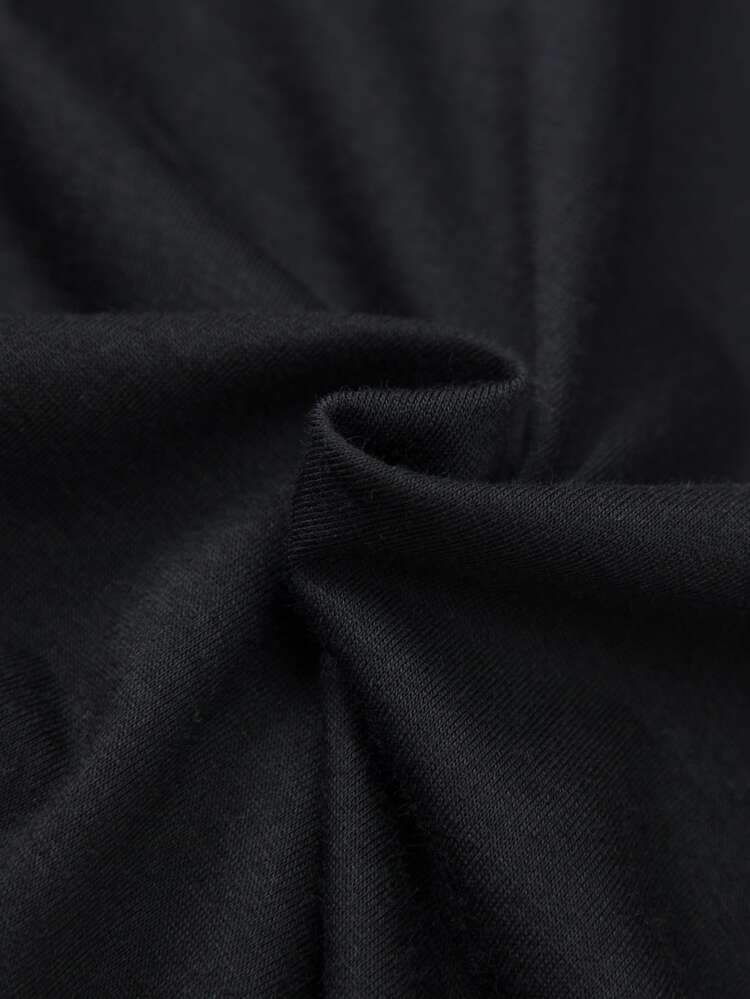 SHEIN Young Boy Slogan Graphic Tee - Black - View 3