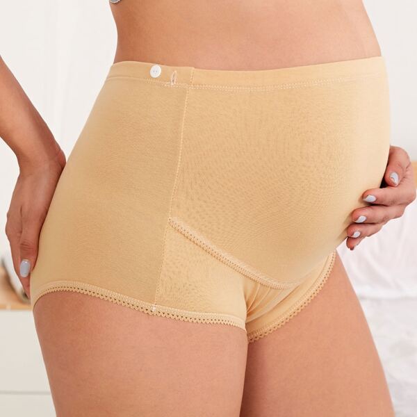 

Maternity High Waisted Panty, Apricot