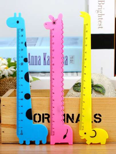 مسطرة عشوائي بتصميم رسوم كارتون قطعه واحده