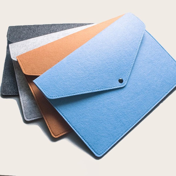 

1pc Random Color Felt File Bag, Multicolor