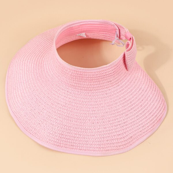 

Toddler Girls Straw Visor Hat, Pink