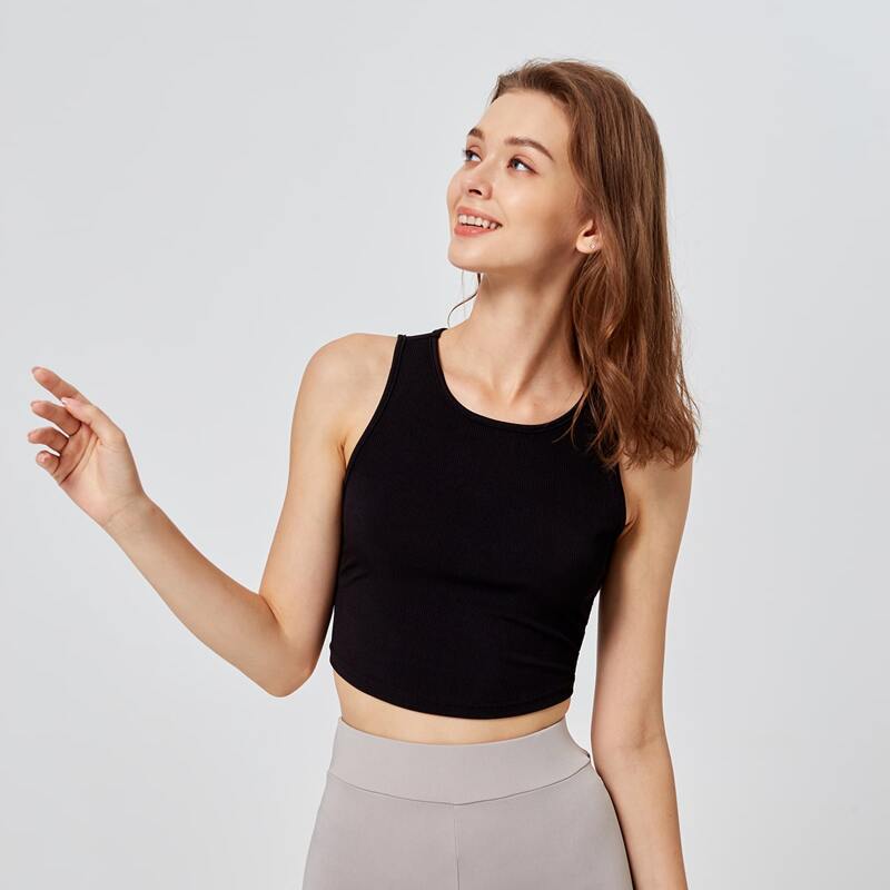 

Solid Tank Top, Black