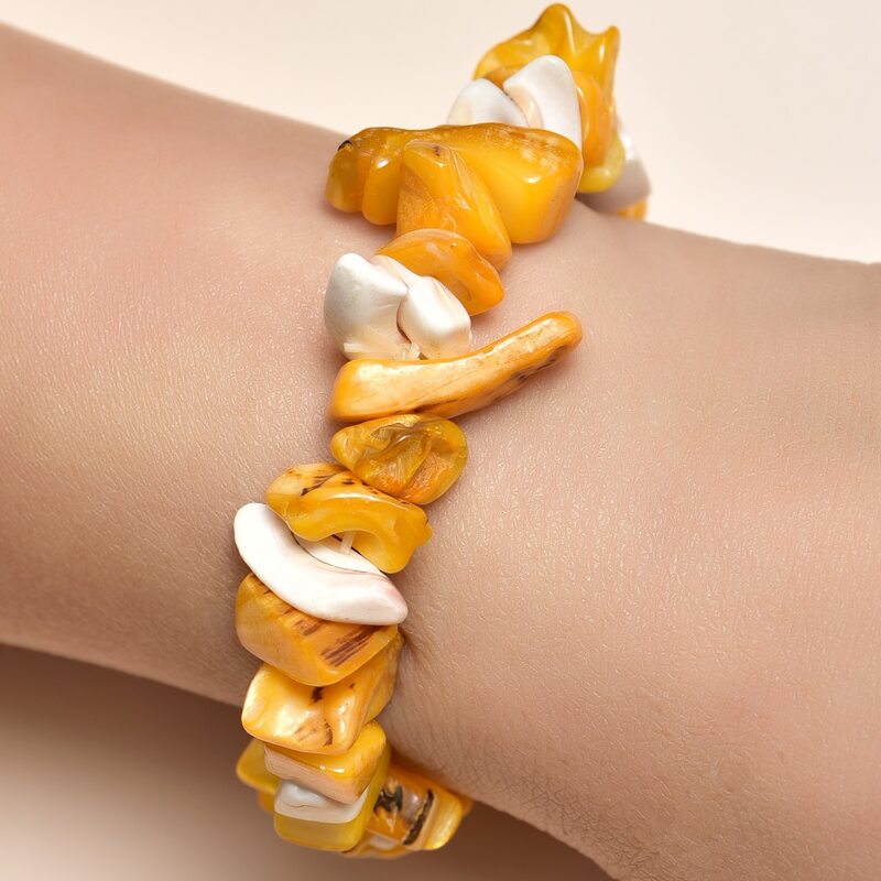 

Shell Decor Bracelet, Yellow