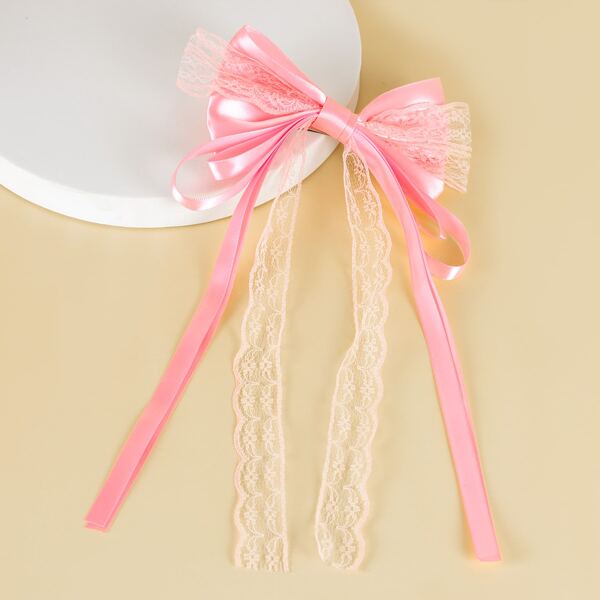 

Toddler Girls Bow Decor Hair Clip, Pink