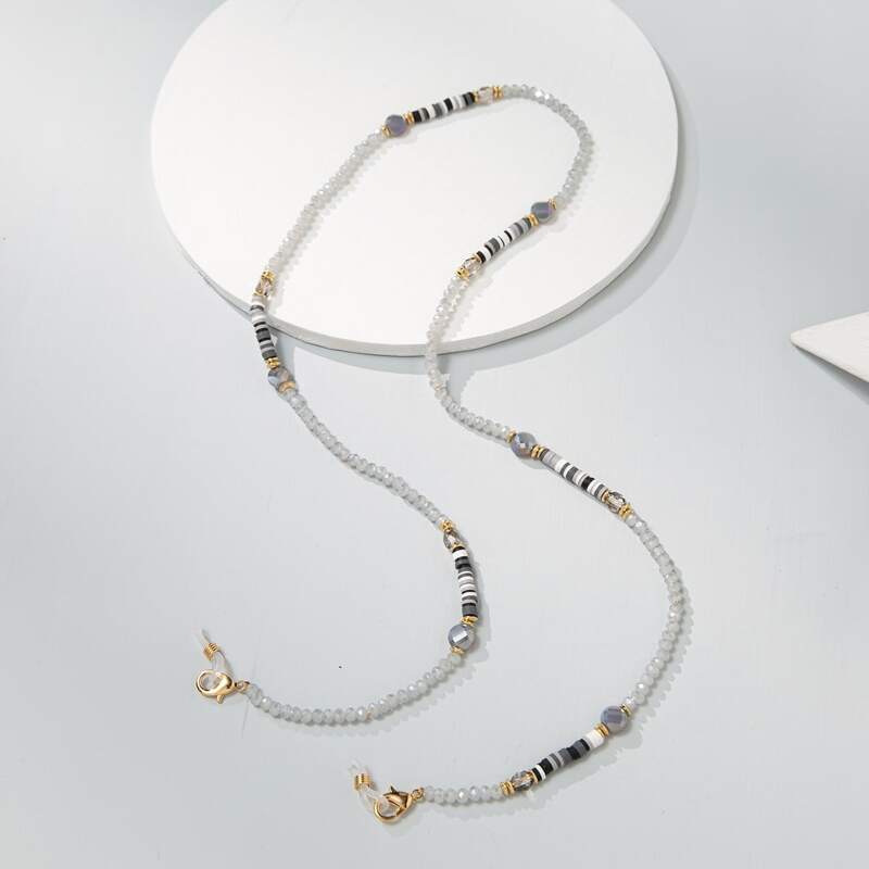 

Beaded Glasses Chain, Grey