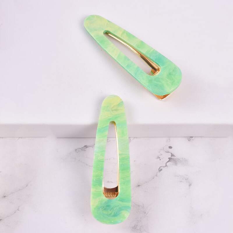 

2pcs Alligator Hair Clip, Multicolor