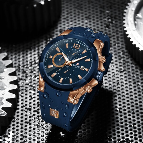 

Men Triple Dial Date Quartz Watch