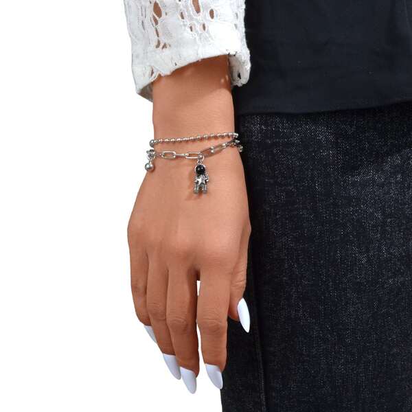 

Astronaut Charm Bracelet, Silver