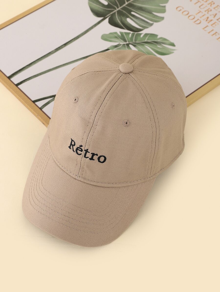 Mũ bóng chày thêu chữ - Màu Khaki - Xem 1