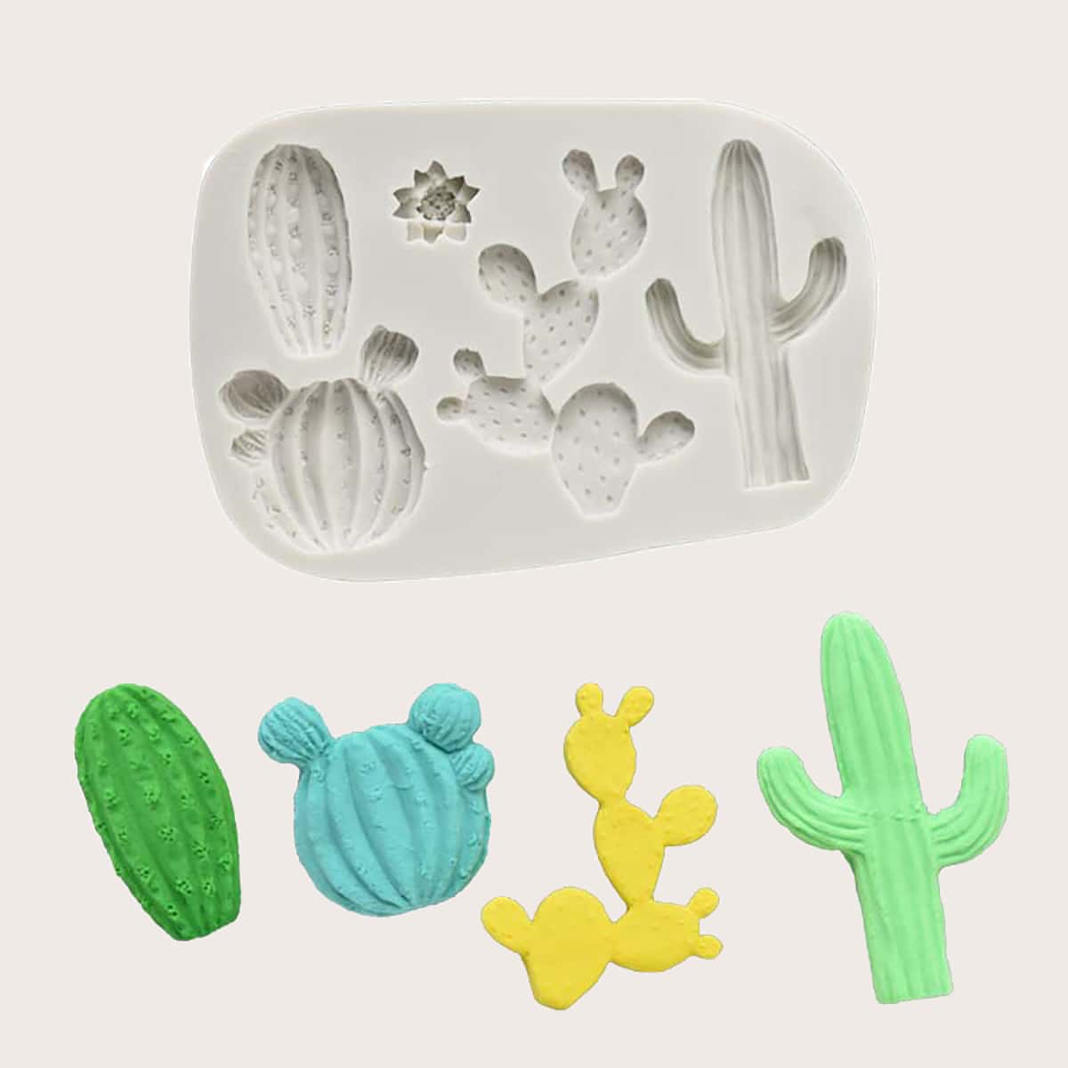 

Cactus Chocolate Mold, Light grey
