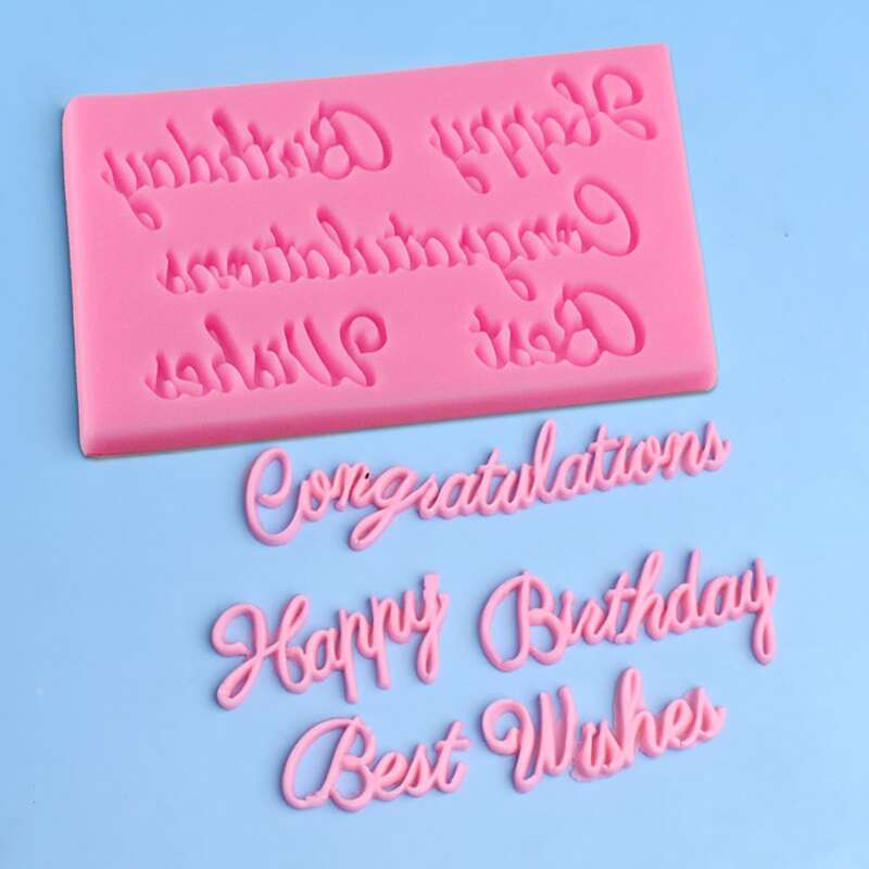 

Birthday Slogan Chocolate Mold, Pink