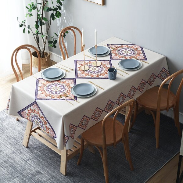 

Vintage Pattern Tablecloth, Multicolor