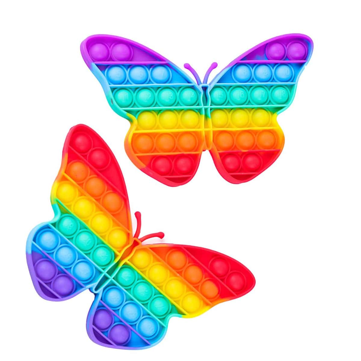 

1pc Butterfly Stress Relief Bubble Toy, Multicolor