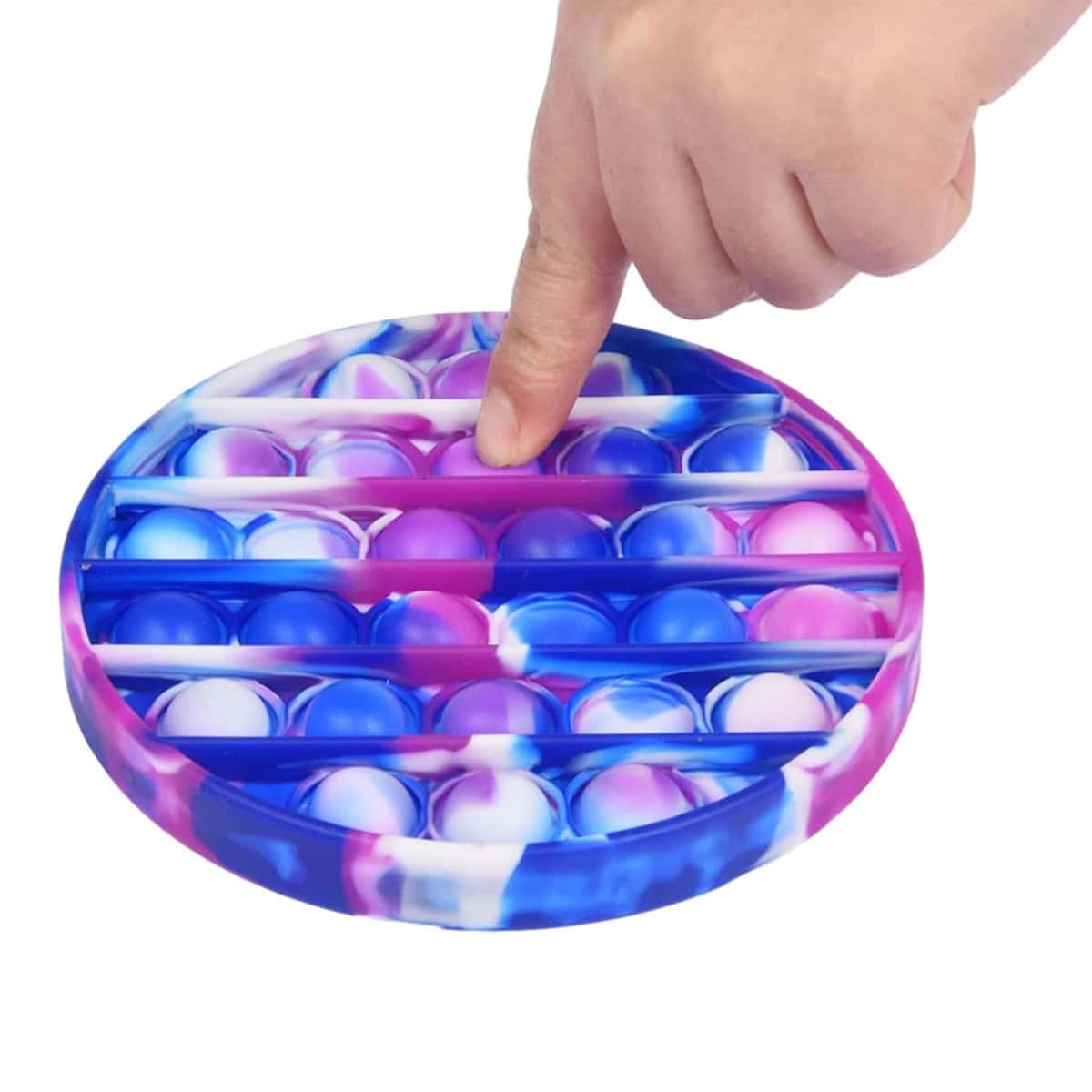 

1pc Round Stress Relief Bubble Toy, Multicolor