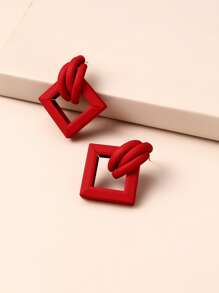 Hoa tai địa lý rỗng - Đỏ - Xem 2