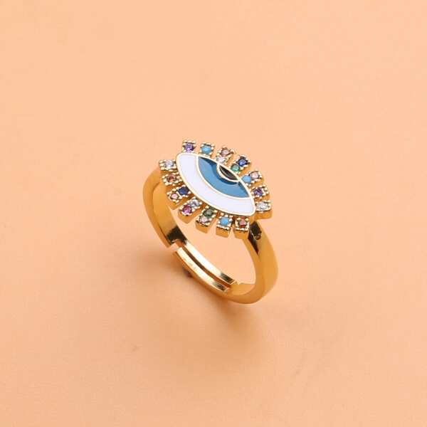 

Eye Decor Ring, Gold