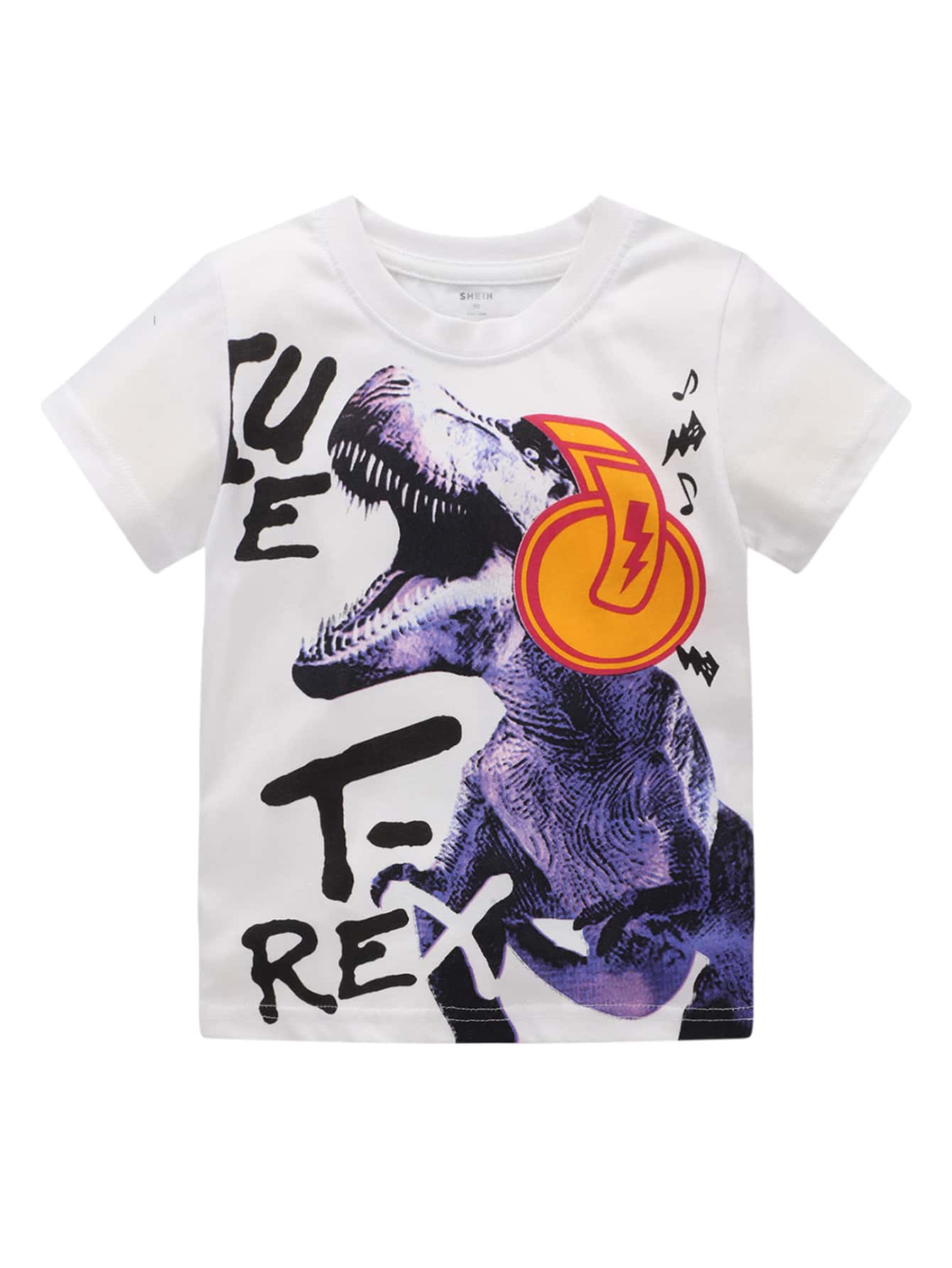 Tops con trai lớn Thú vật Giải trí - trắng - Xem 1