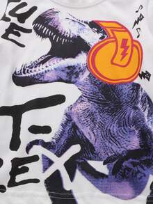 Tops con trai lớn Thú vật Giải trí - trắng - Xem 3