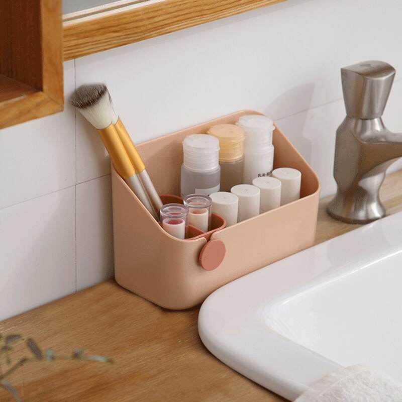 

1pc Multi-grid Jewelry Box, Pink