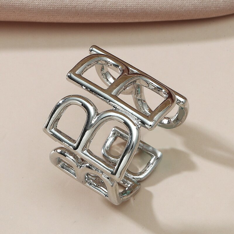 

Letter B Design Ring, Silver