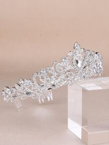 鑽石裝飾皇冠設計頭帶，優雅的皇家頭飾