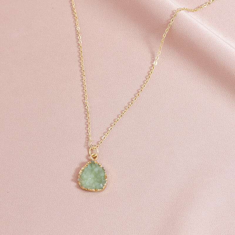 

Crystal Pendant Necklace, Gold