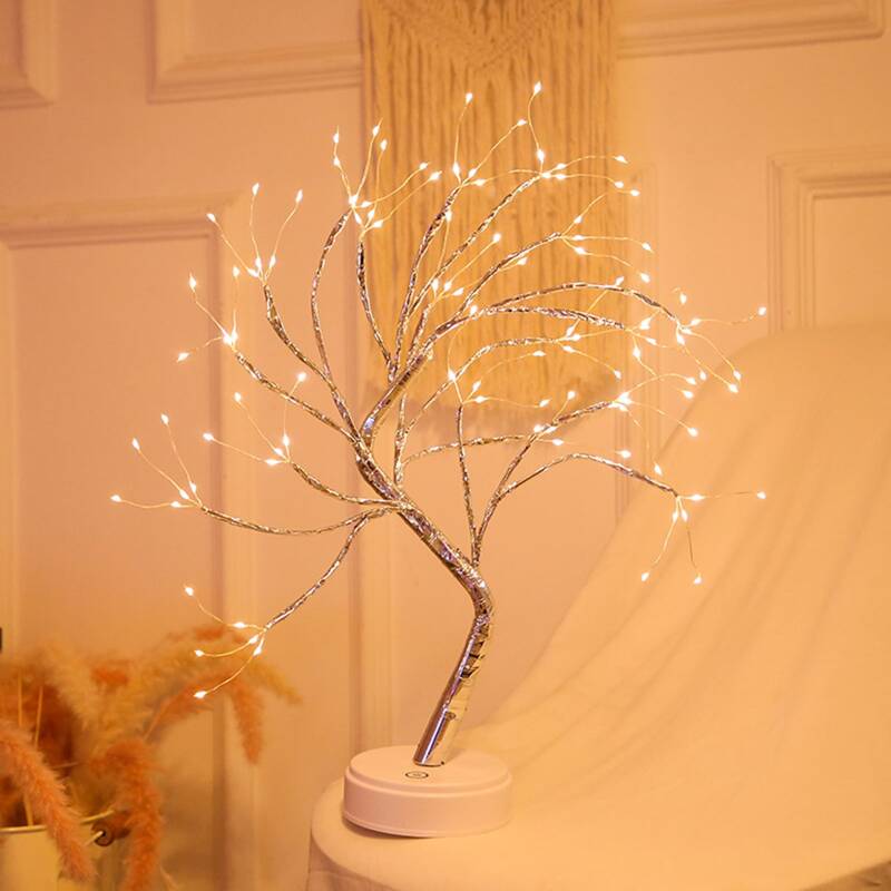 

1pc Tree Design Night Light, Yellow