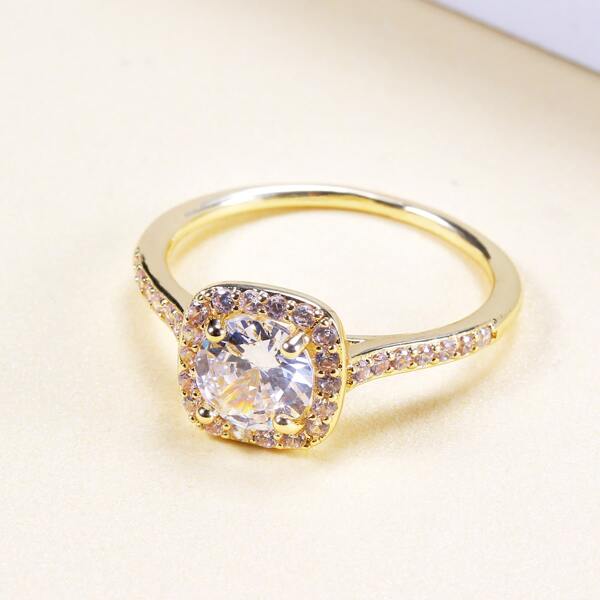 

Zircon Decor Ring, Gold