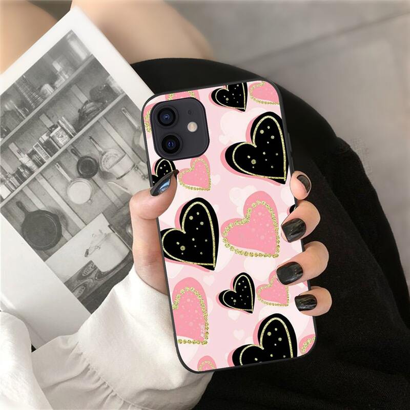 

Heart Pattern Phone Case, Multicolor