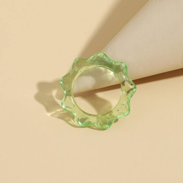 

Clear Resin Ring, Green
