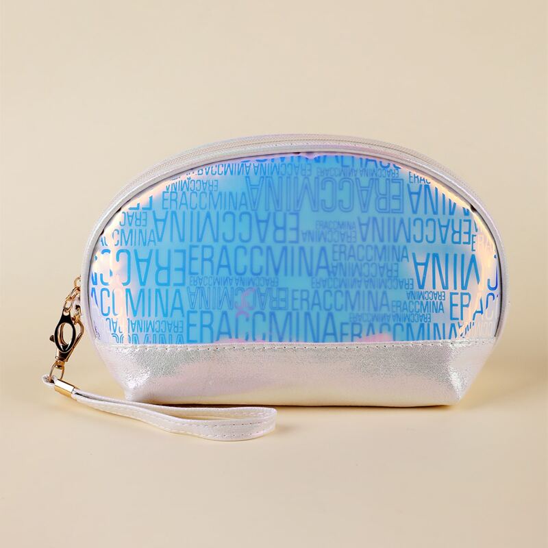

Laser Roundtop Makeup Bag, Beige