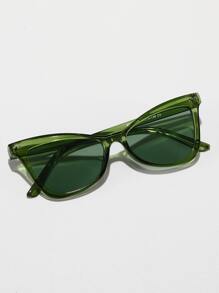 Women's Cat Eye Fashion Glasses - Green - View 3