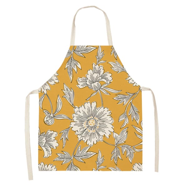 

Floral Pattern Apron, Multicolor