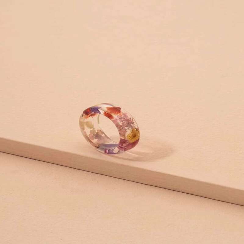 

Flower Resin Ring, Multicolor