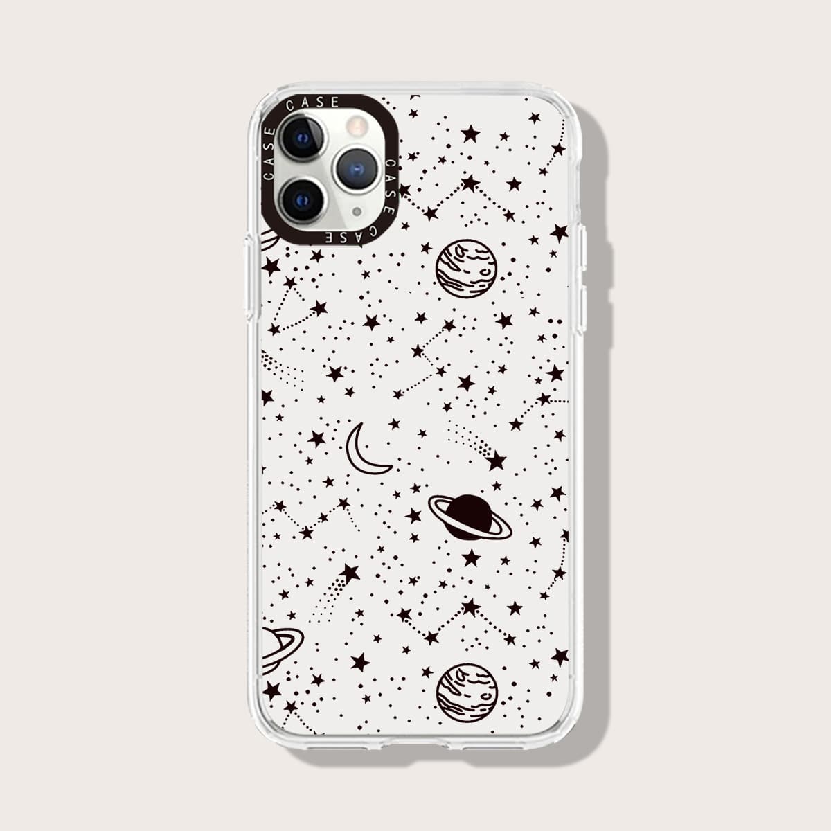 

Galaxy Print Phone Case, White