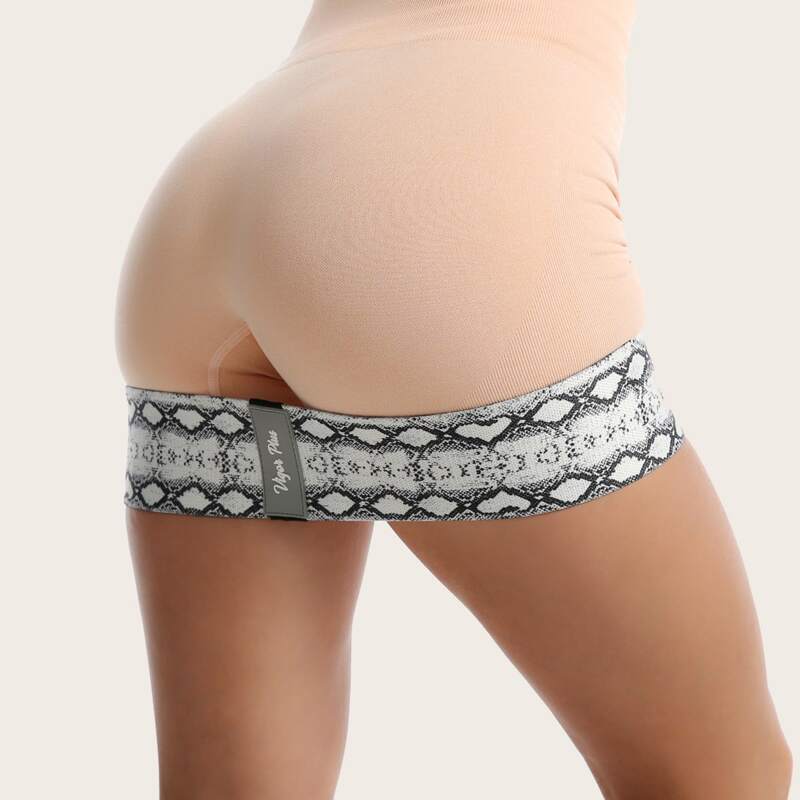 

Snakeskin Print Buttocks Workout Resistance Band, Multicolor