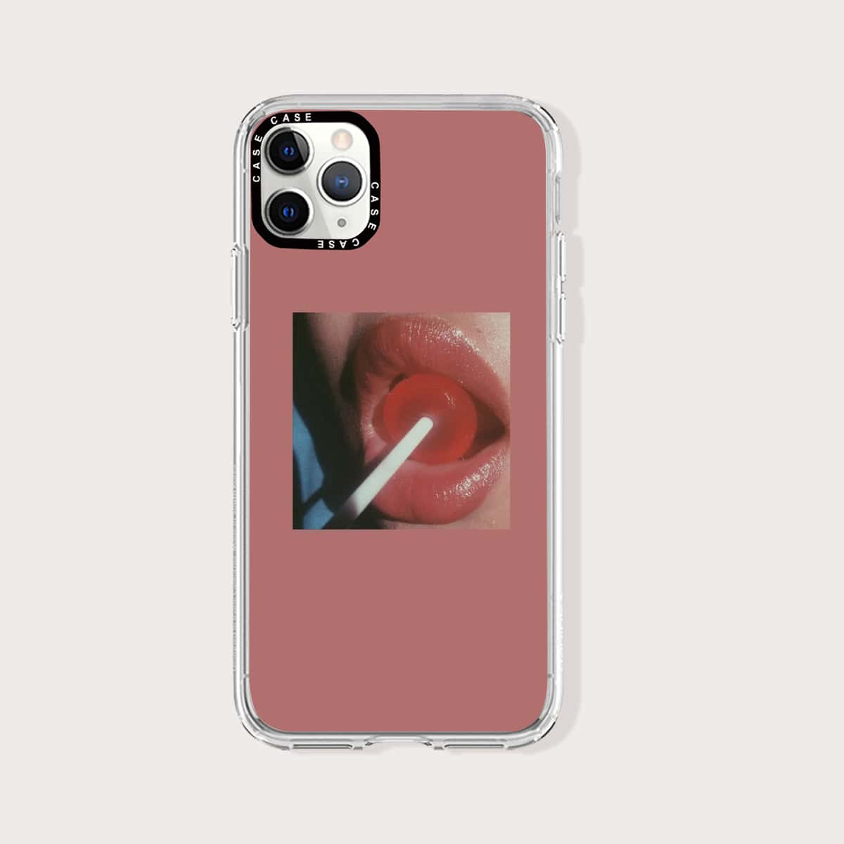 

Lollipop Print Phone Case, Red