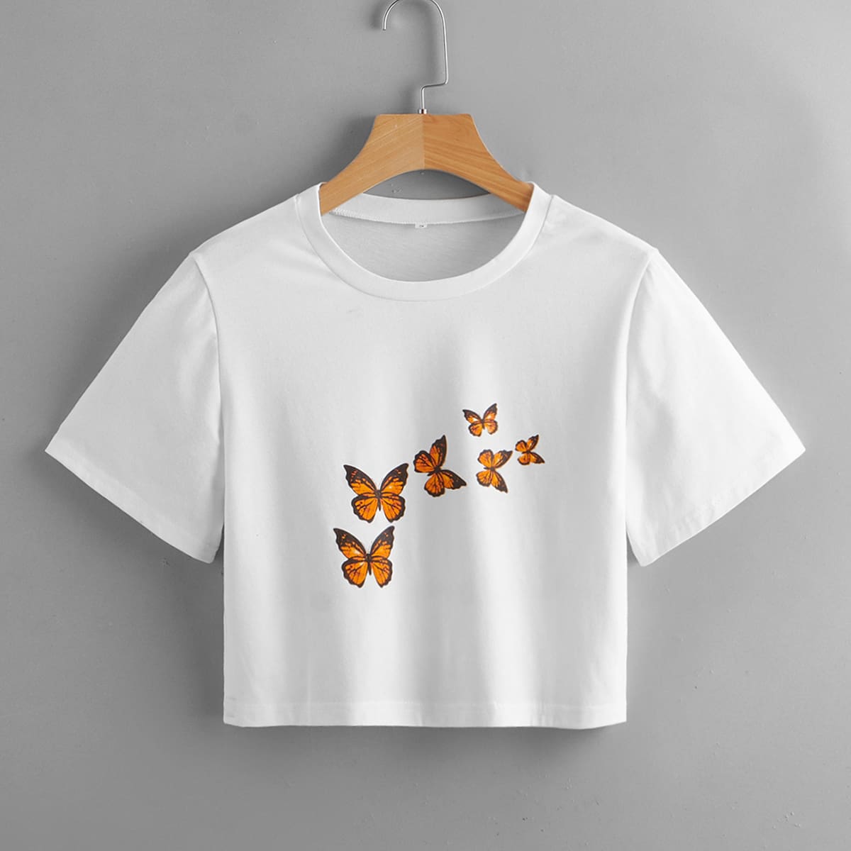 

Butterfly Graphic Tee, White