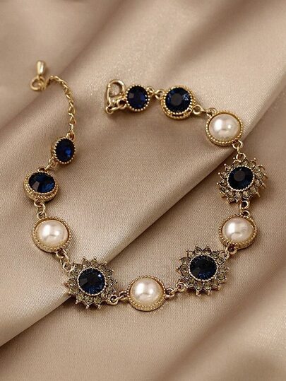 Andkiss Faux Pearl Decor Bracelet