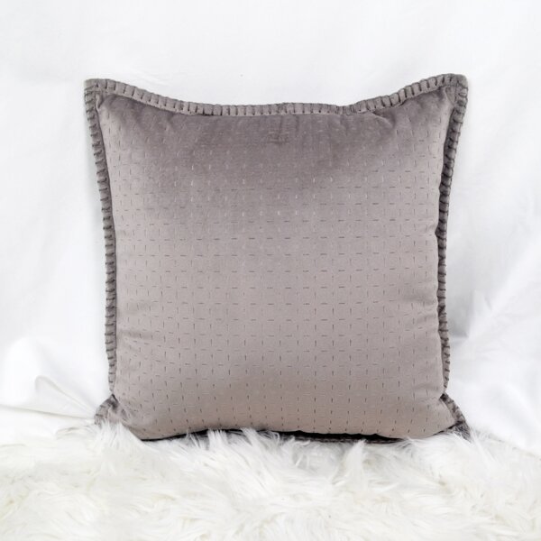 

Solid Color Cushion Cover Without Filler, Grey