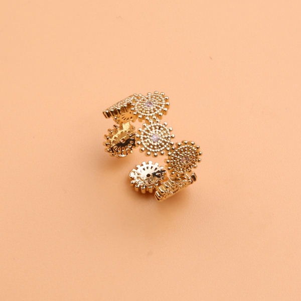 

1pc Cuff Ring, Gold
