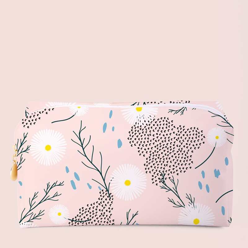 

Dandelion Pattern Square Makeup Bag, Multicolor