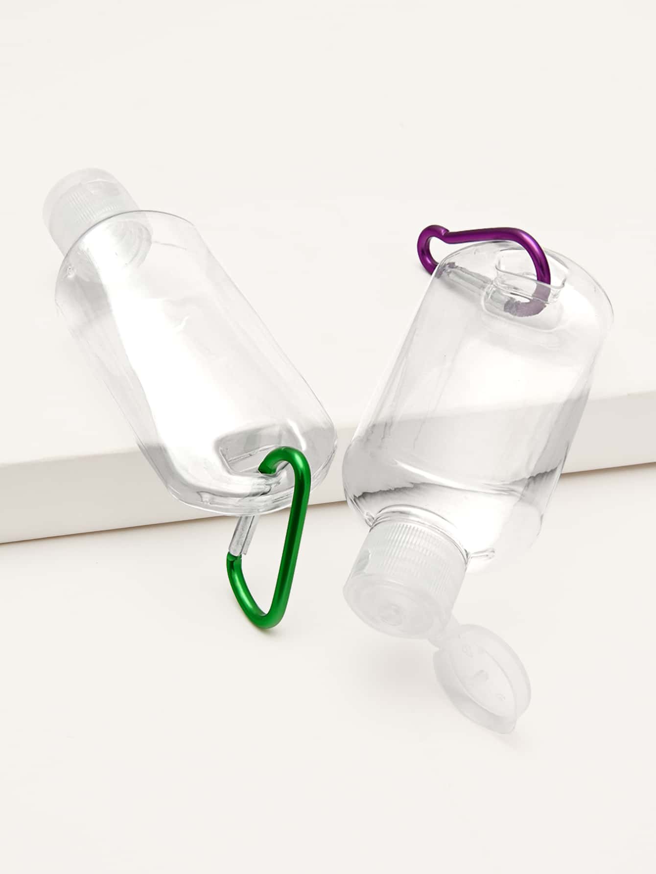 CUT it 2 Chai Rỗng 50ML/60ML Có Nắp Lật, Chai Du Lịch Di Động Chai Mỹ Phẩm Có Thể Bơm Lại Chai Du Lịch Trong Suốt Có Thể Tái Sử Dụng Cho Chất Lỏng, Nước Thơm, Kem, Dầu Gội Và Đồ Vệ Sinh (50/60 ML) - Trong sáng - Xem 1