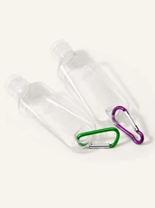 CUT it 2 Chai Rỗng 50ML/60ML Có Nắp Lật, Chai Du Lịch Di Động Chai Mỹ Phẩm Có Thể Bơm Lại Chai Du Lịch Trong Suốt Có Thể Tái Sử Dụng Cho Chất Lỏng, Nước Thơm, Kem, Dầu Gội Và Đồ Vệ Sinh (50/60 ML) - Trong sáng - Xem 2