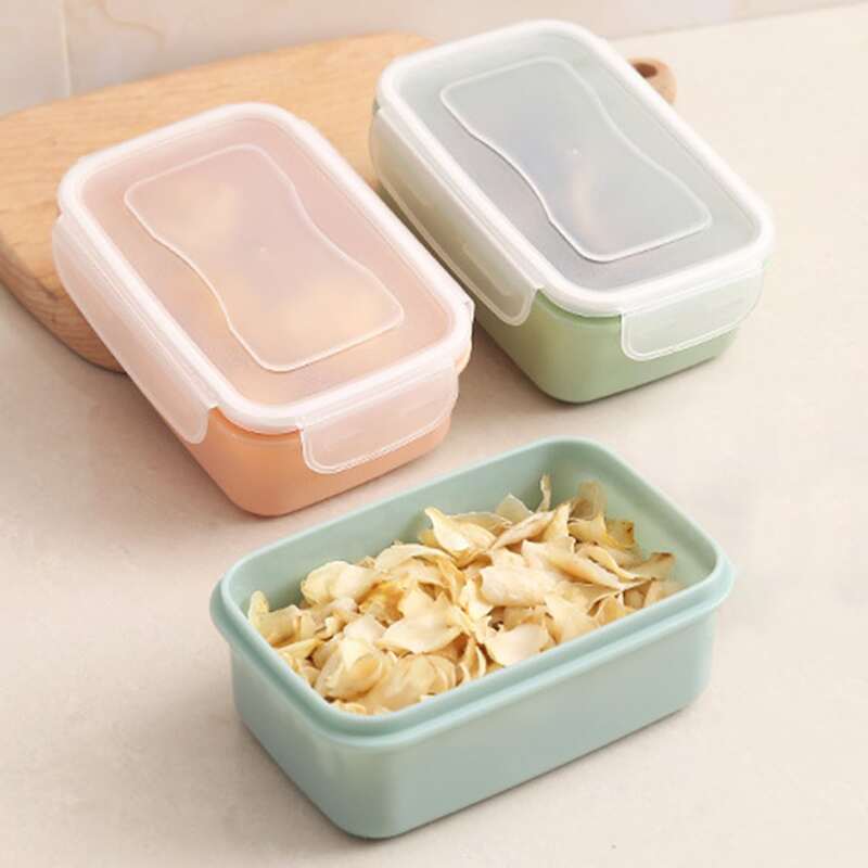 

1pc Rectangle Fresh-keeping Box, Multicolor