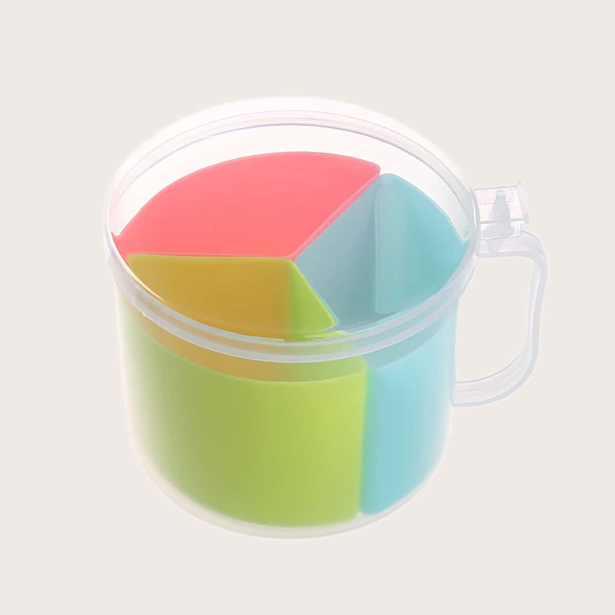 

1pc Round Seasoning Box, Multicolor