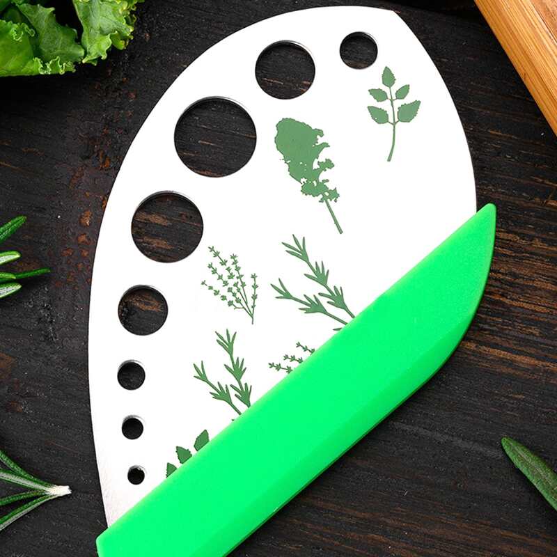 

1pc Kitchen Leaf Remover Tool, Green