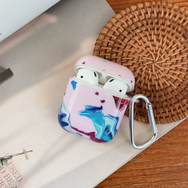 

Abstract Liquid Pattern Case For Airpods, Multicolor