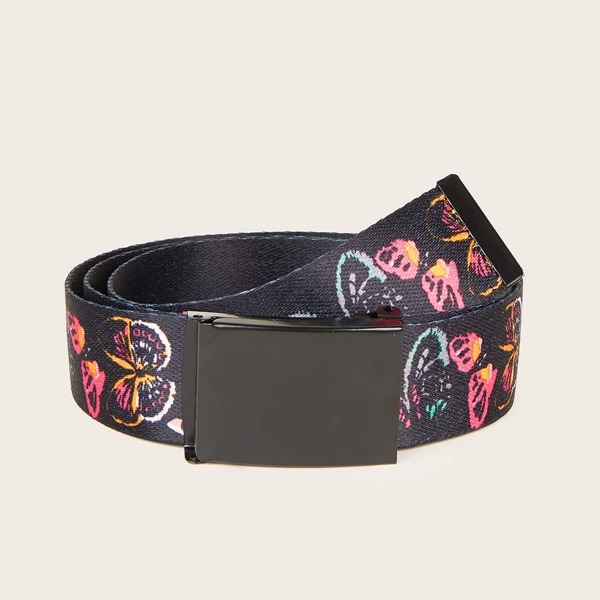 

Butterfly Print Belt, Multicolor